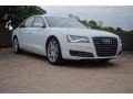Glacier White Metallic 2013 Audi A8 L 4.0T quattro