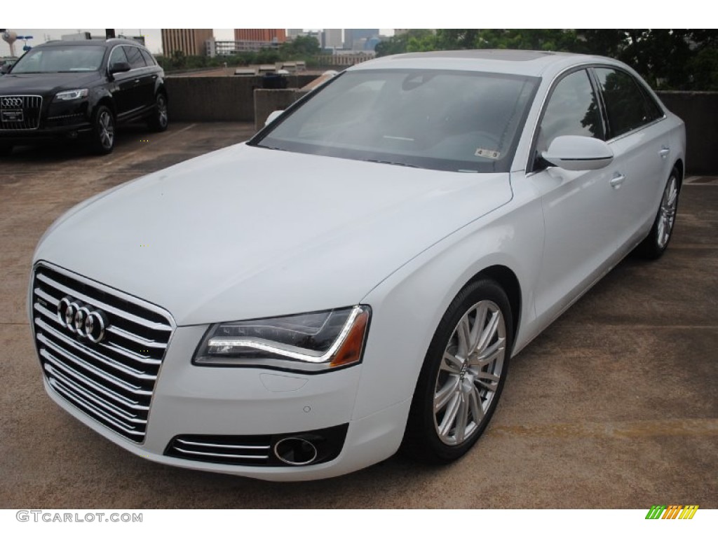 Glacier White Metallic 2013 Audi A8 L 4.0T quattro Exterior Photo #80944789