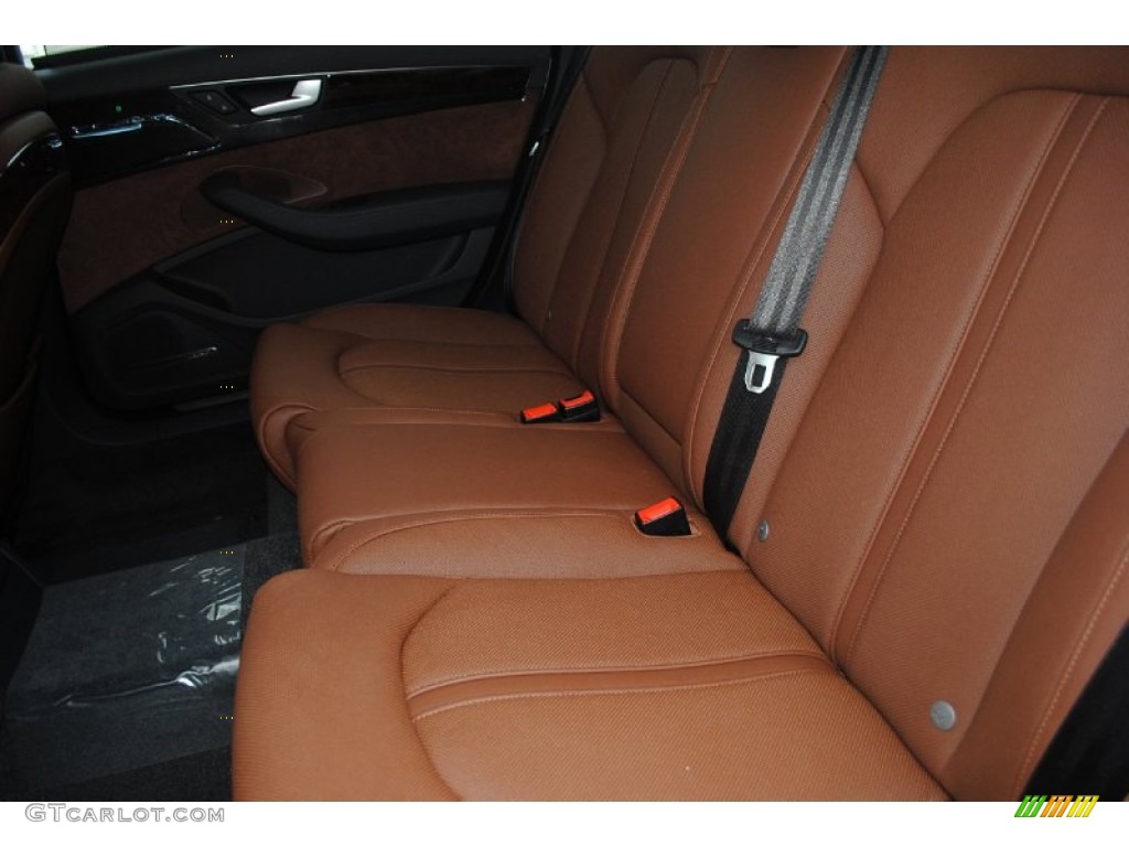 Nougat Brown Interior 2013 Audi A8 L 4.0T quattro Photo #80945103