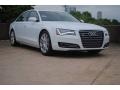 Glacier White Metallic 2013 Audi A8 L 4.0T quattro