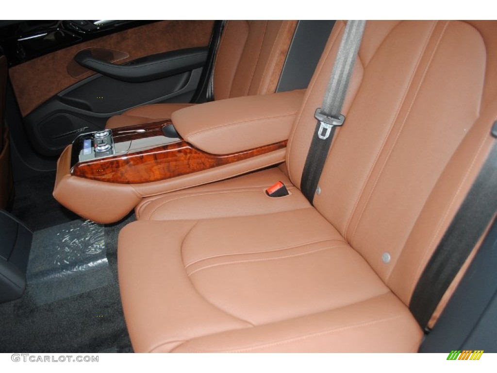 2013 A8 L 4.0T quattro - Glacier White Metallic / Nougat Brown photo #32