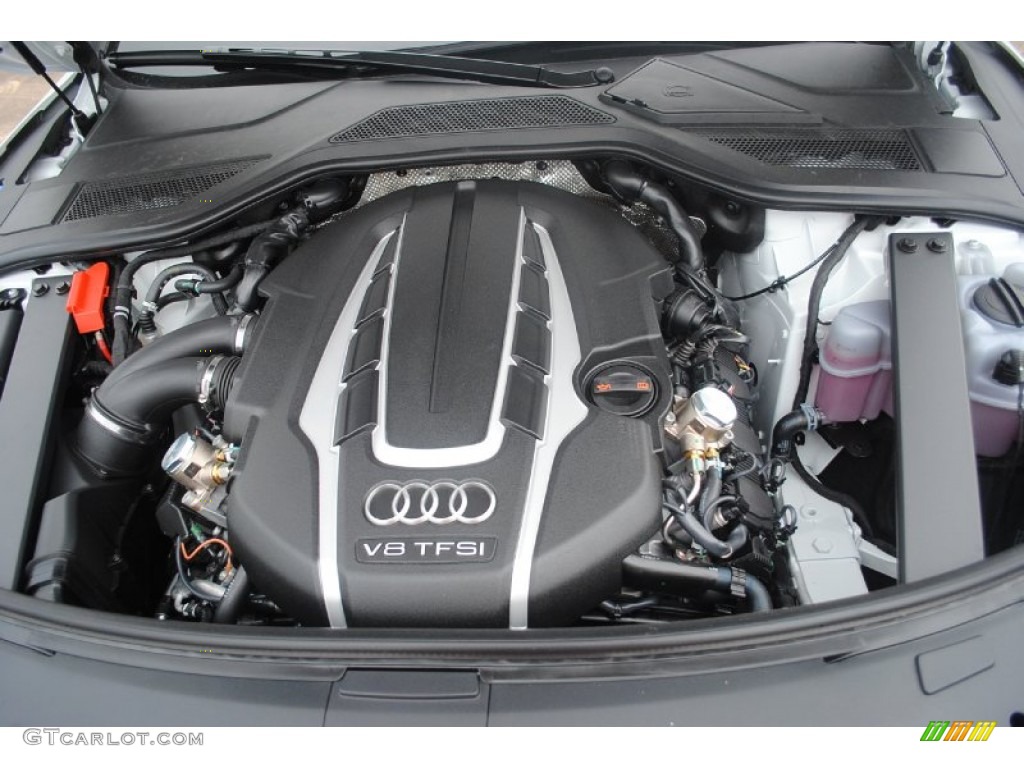 2013 Audi A8 L 4.0T quattro 4.0 Liter FSI Twin-Turbocharged DOHC 32-Valve VVT V8 Engine Photo #80945658