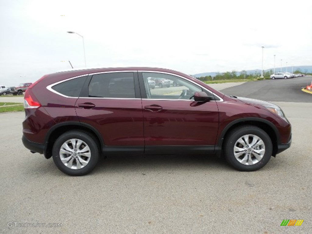 2013 CR-V EX-L AWD - Basque Red Pearl II / Gray photo #4