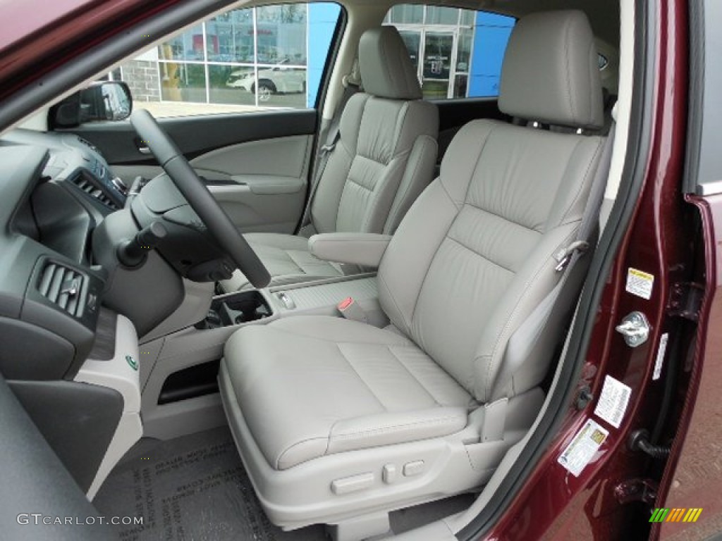 2013 CR-V EX-L AWD - Basque Red Pearl II / Gray photo #8