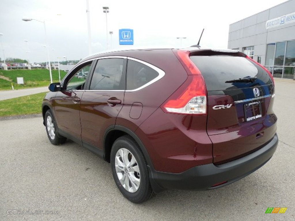 2013 CR-V EX-L AWD - Basque Red Pearl II / Gray photo #16