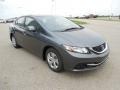 2013 Polished Metal Metallic Honda Civic LX Sedan  photo #5