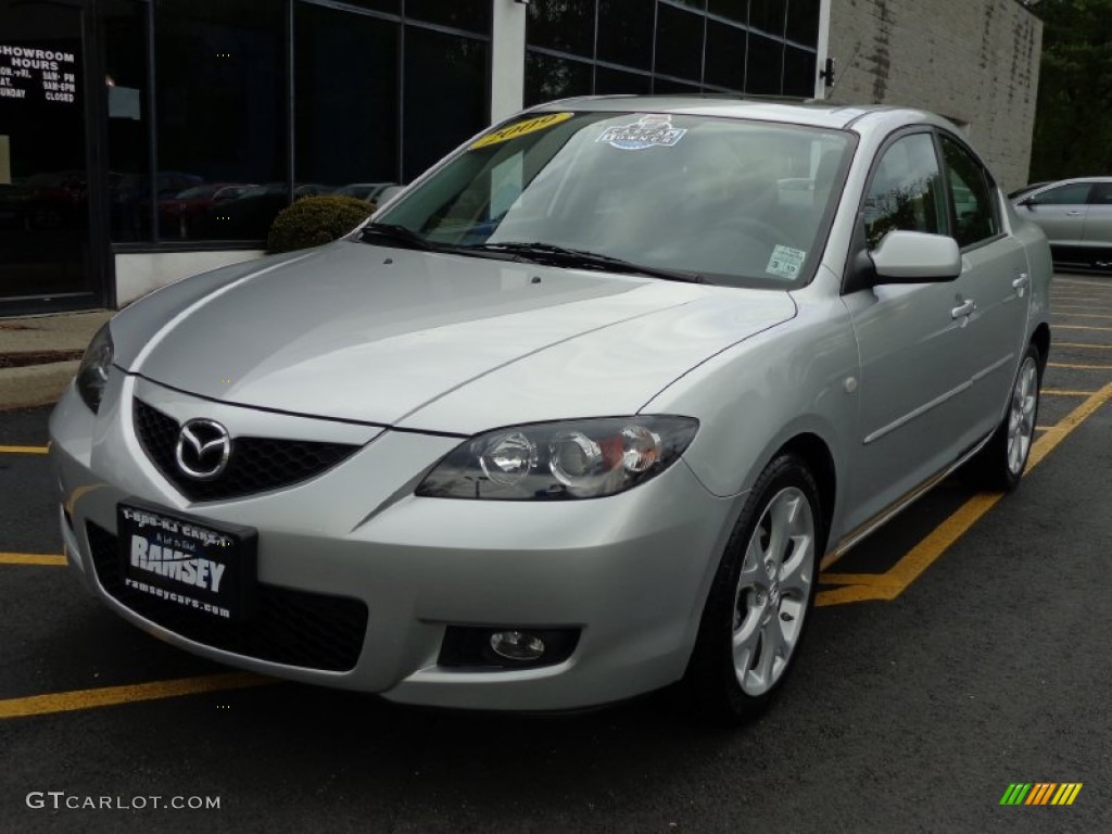 2009 MAZDA3 i Touring Sedan - Sunlight Silver Metallic / Black photo #1