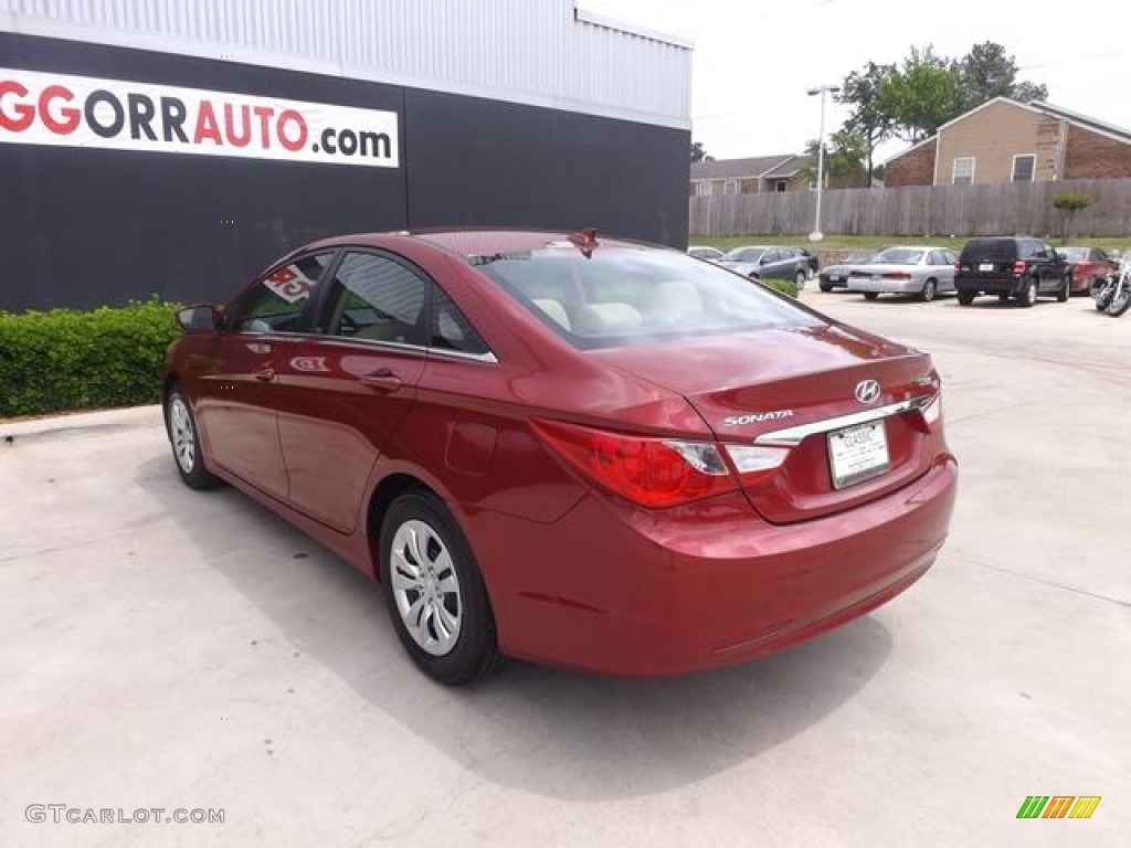 2013 Sonata GLS - Venetian Red Pearl / Camel photo #4