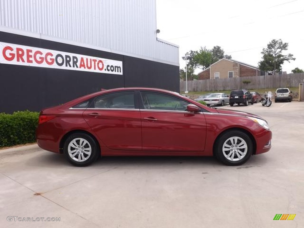2013 Sonata GLS - Venetian Red Pearl / Camel photo #5