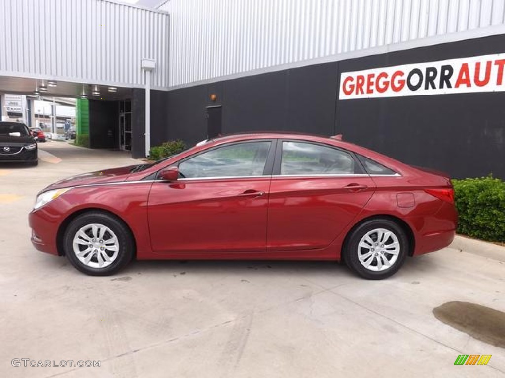 2013 Sonata GLS - Venetian Red Pearl / Camel photo #6
