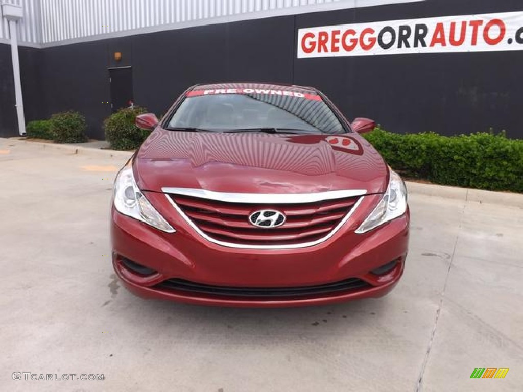 2013 Sonata GLS - Venetian Red Pearl / Camel photo #7