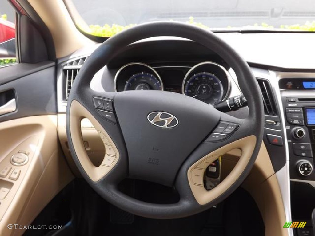 2013 Sonata GLS - Venetian Red Pearl / Camel photo #18