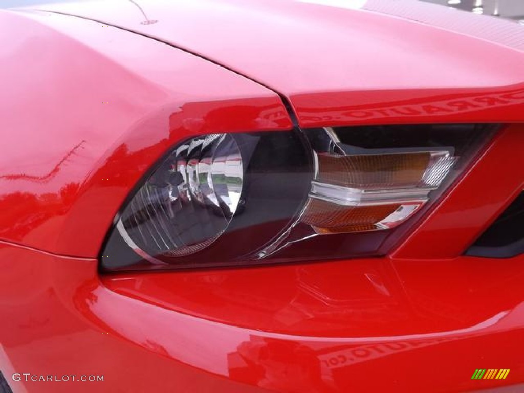 2012 Mustang V6 Premium Coupe - Race Red / Stone photo #13