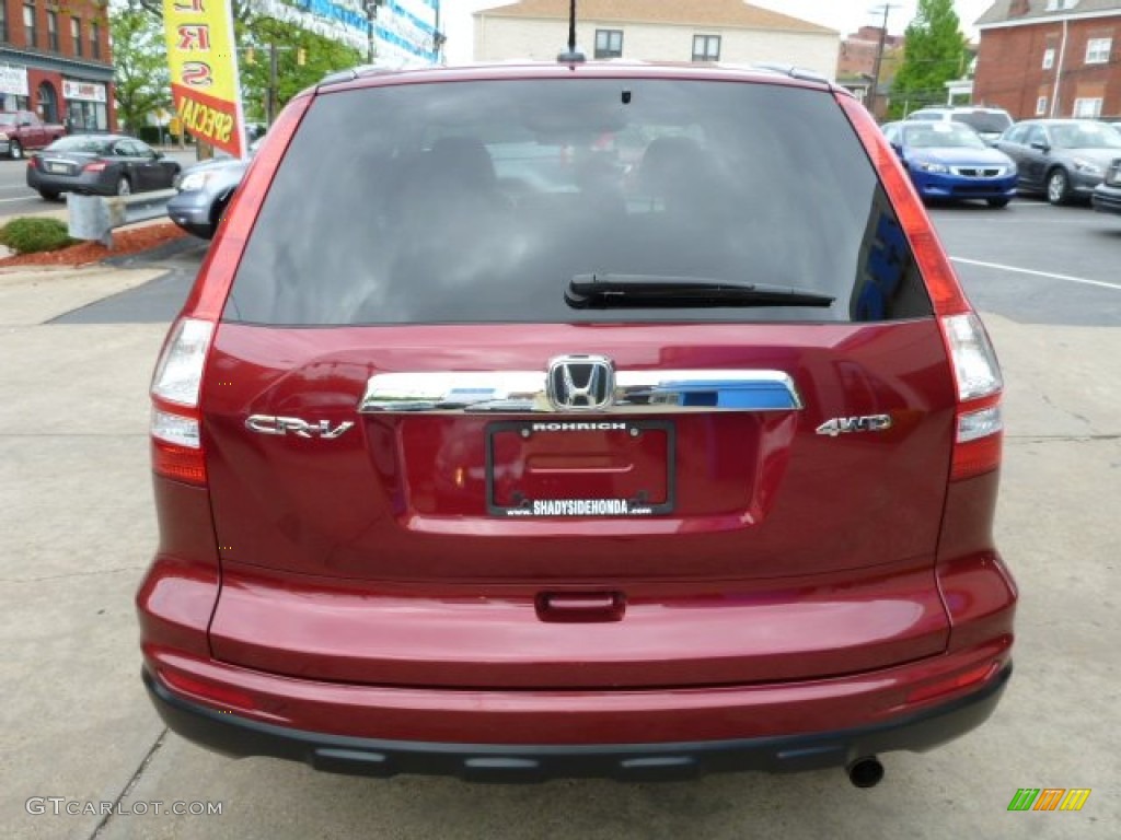 2010 CR-V EX-L AWD - Tango Red Pearl / Gray photo #16