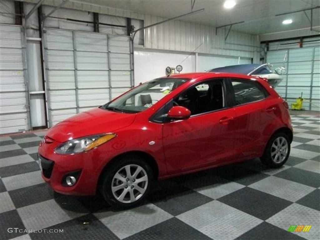 2012 MAZDA2 Touring - True Red / Black w/Red Piping photo #4