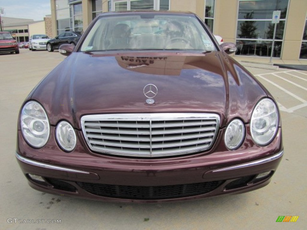 2006 E 320 CDI Sedan - Barolo Red Metallic / Stone photo #6