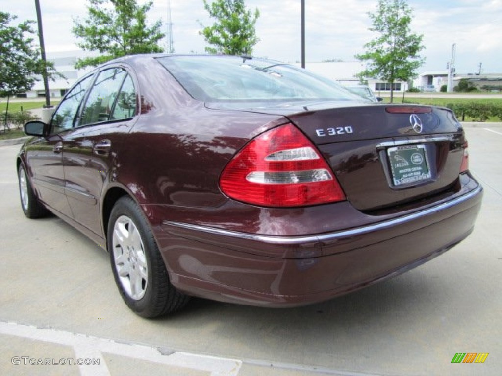 2006 E 320 CDI Sedan - Barolo Red Metallic / Stone photo #8