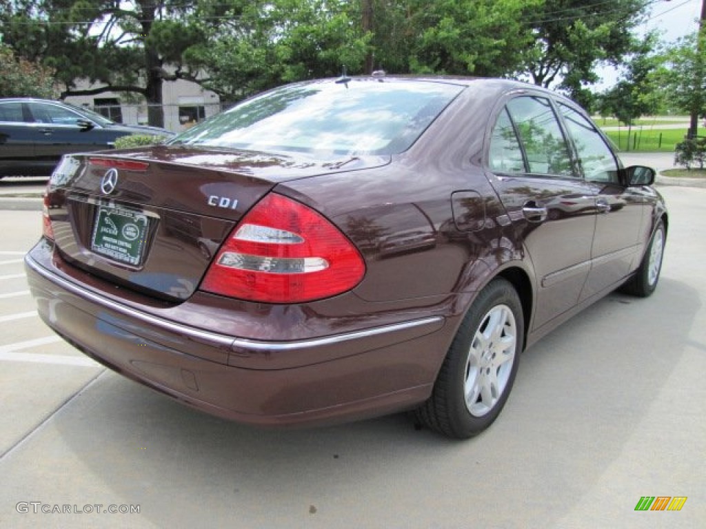2006 E 320 CDI Sedan - Barolo Red Metallic / Stone photo #10
