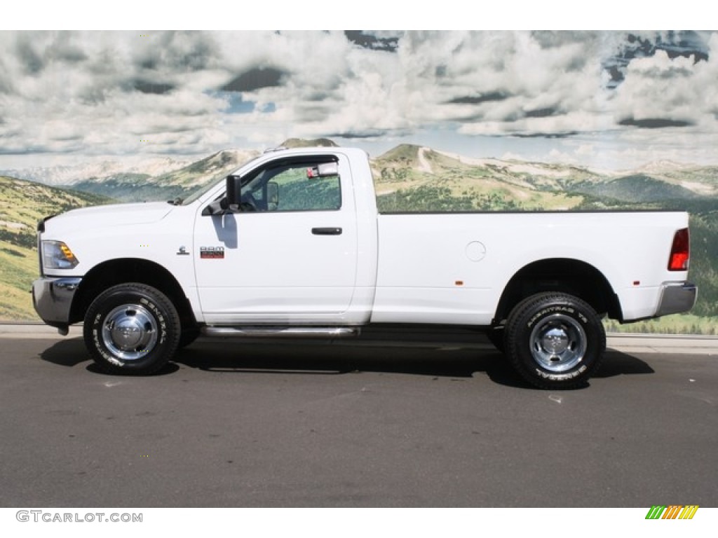 Bright White 2012 Dodge Ram 3500 HD ST Regular Cab 4x4 Dually Exterior Photo #80950663