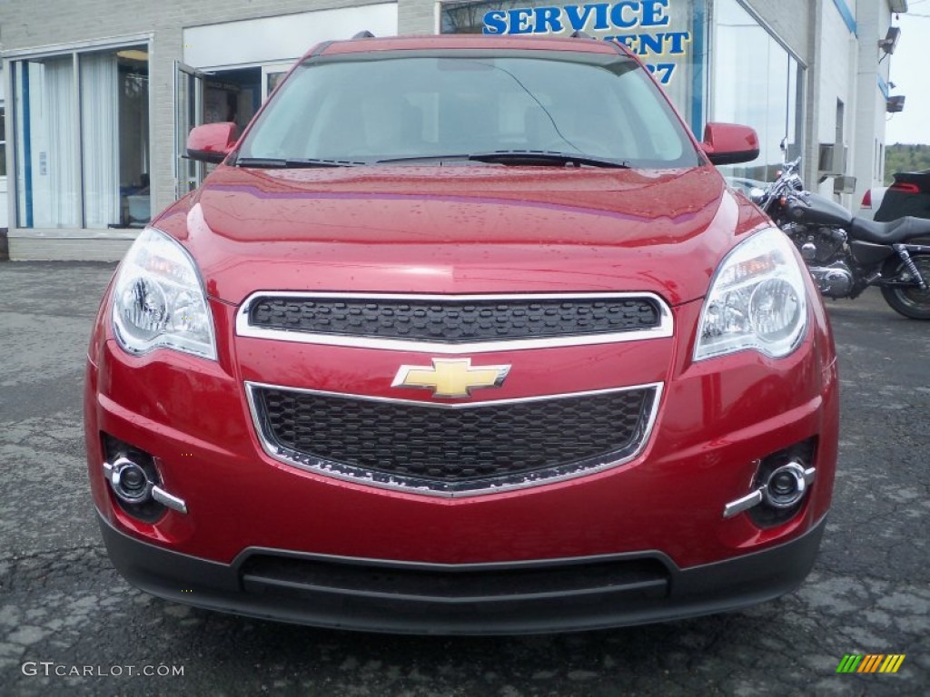 2013 Equinox LT AWD - Crystal Red Tintcoat / Light Titanium/Jet Black photo #2