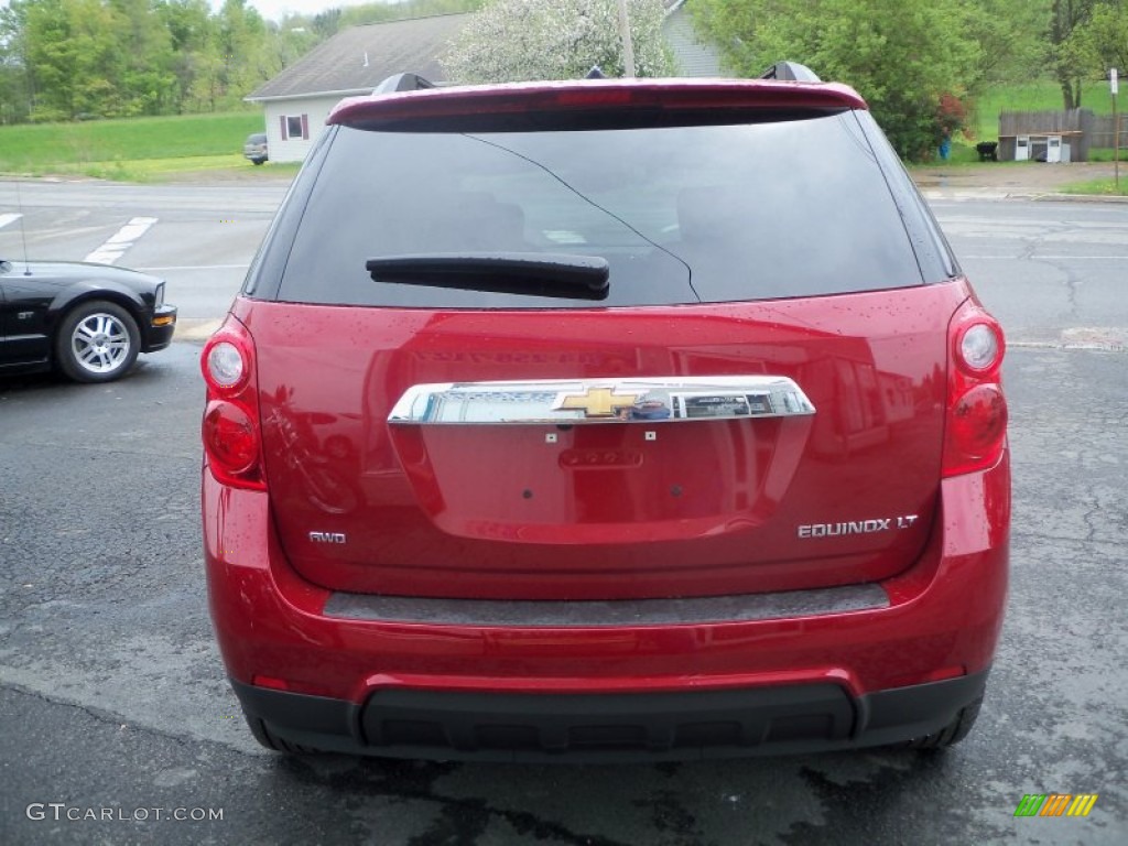 2013 Equinox LT AWD - Crystal Red Tintcoat / Light Titanium/Jet Black photo #6