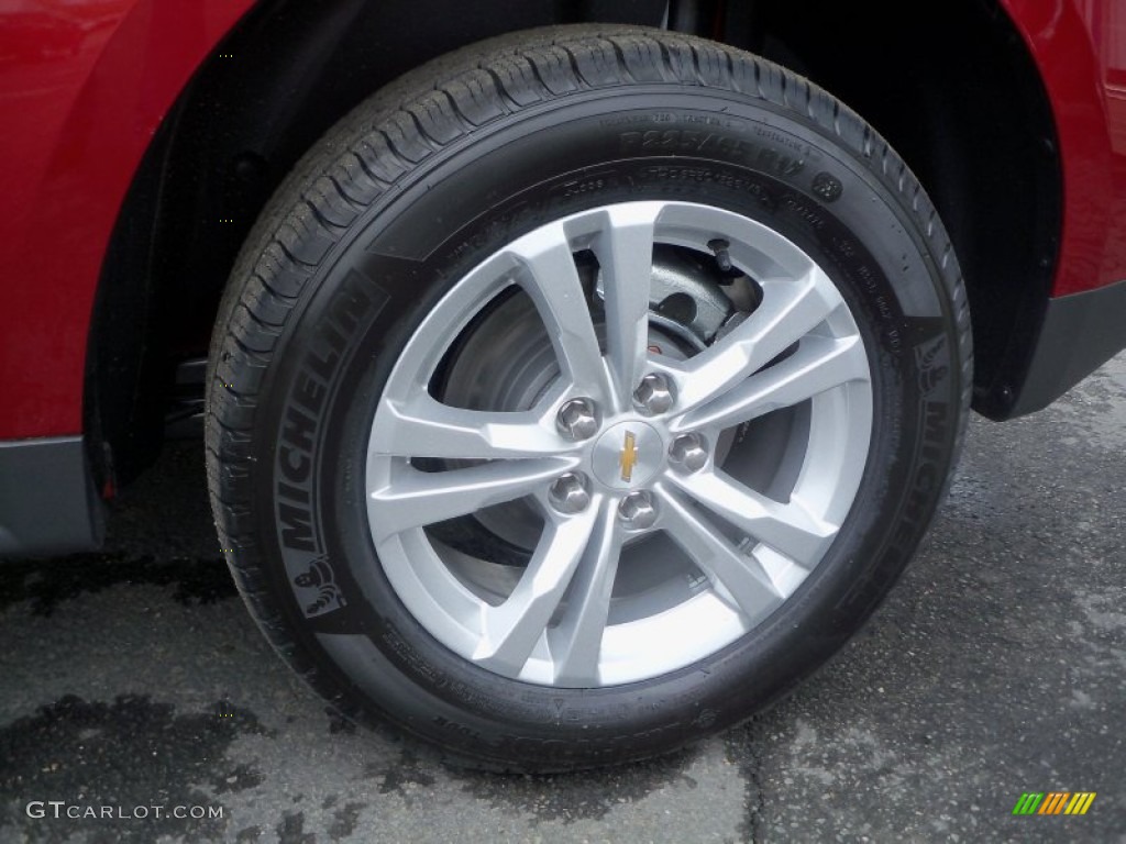 2013 Equinox LT AWD - Crystal Red Tintcoat / Light Titanium/Jet Black photo #9