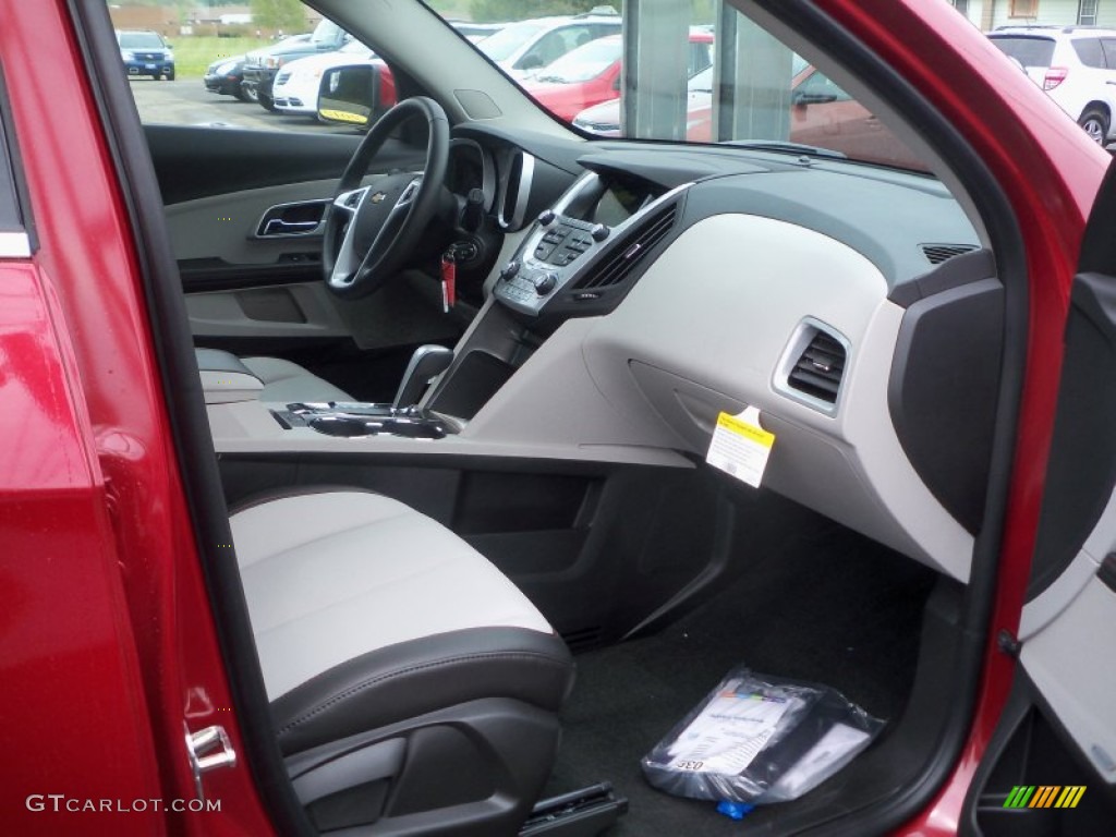 2013 Equinox LT AWD - Crystal Red Tintcoat / Light Titanium/Jet Black photo #18