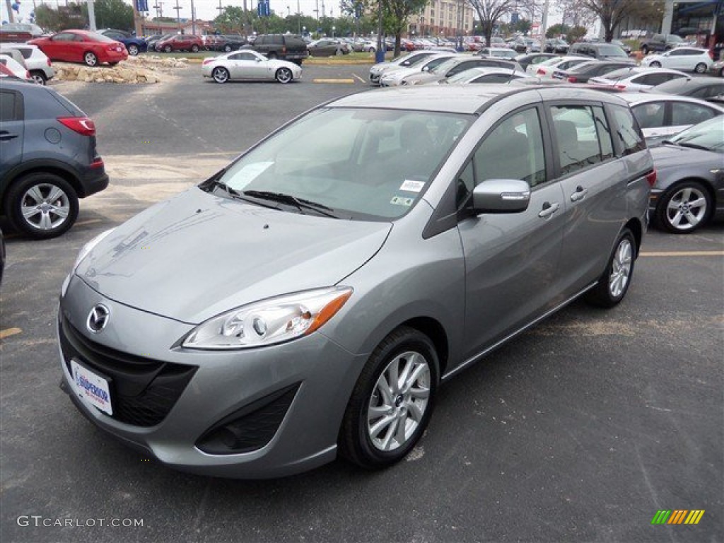 2013 MAZDA5 Sport - Liquid Silver Metallic / Black photo #1