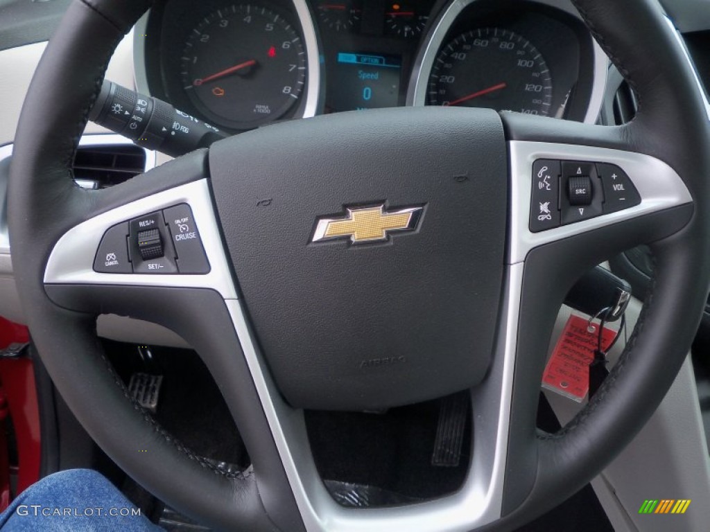 2013 Equinox LT AWD - Crystal Red Tintcoat / Light Titanium/Jet Black photo #29