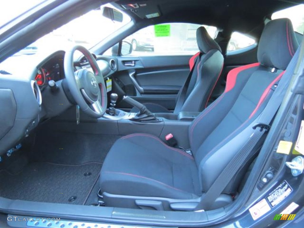Black/Red Accents Interior 2013 Scion FR-S Sport Coupe Photo #80953624