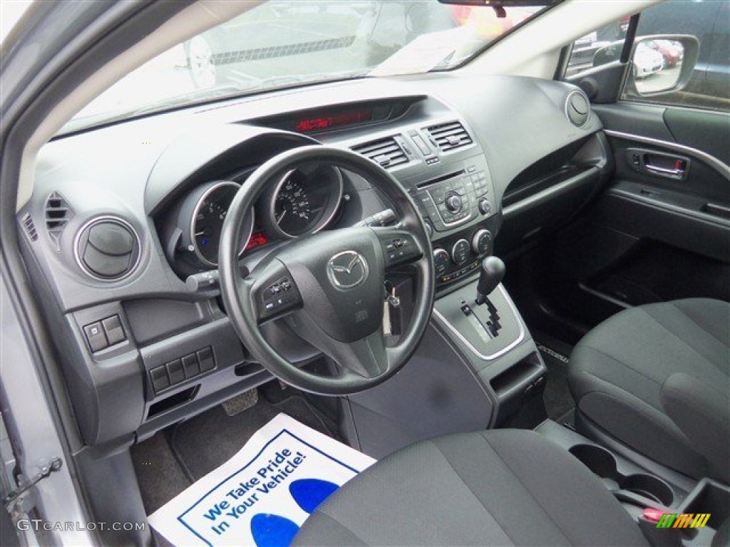 2013 MAZDA5 Sport - Liquid Silver Metallic / Black photo #9