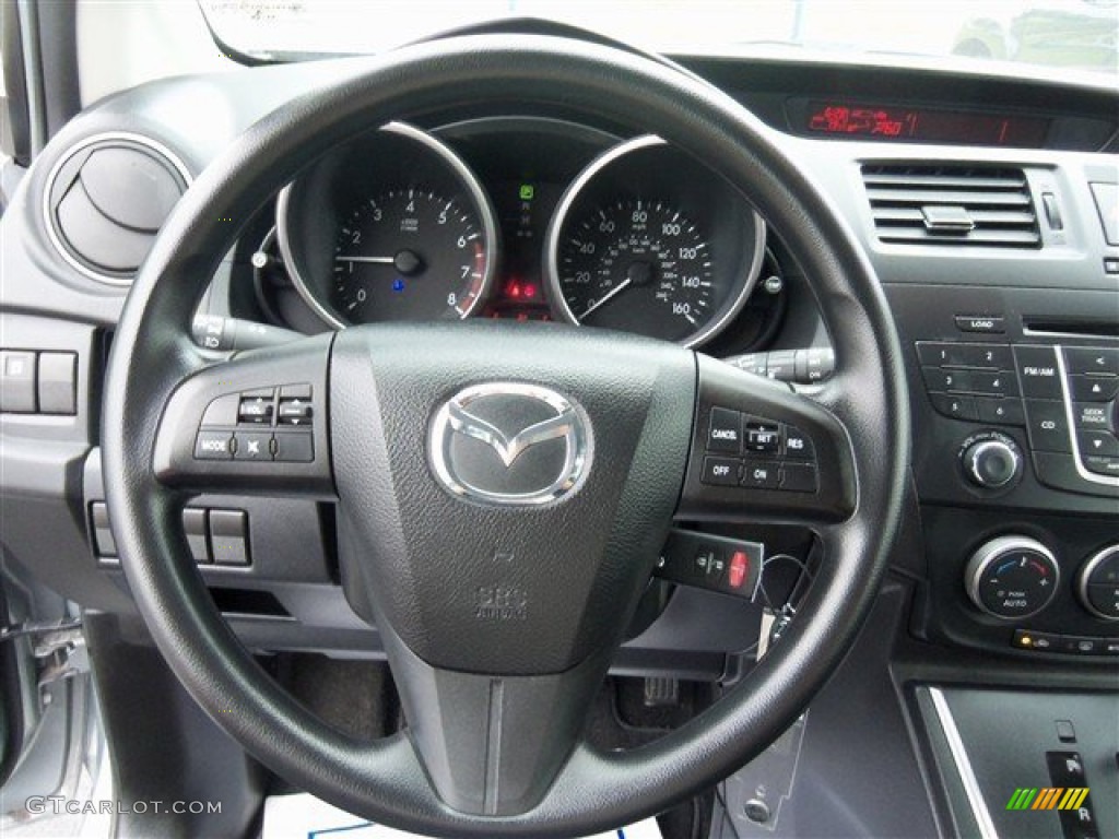 2013 MAZDA5 Sport - Liquid Silver Metallic / Black photo #14
