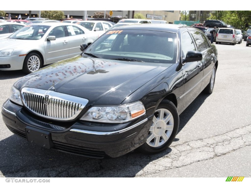 Black Lincoln Town Car