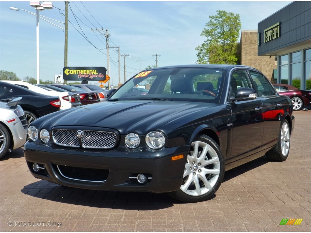 2008 XJ XJ8 - Ebony Black / Charcoal photo #1