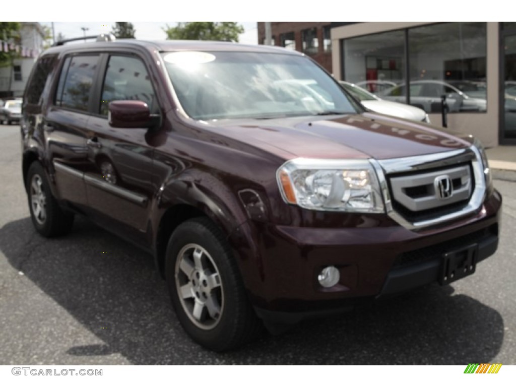 Dark Cherry Pearl 2010 Honda Pilot Touring 4WD Exterior Photo #80955028