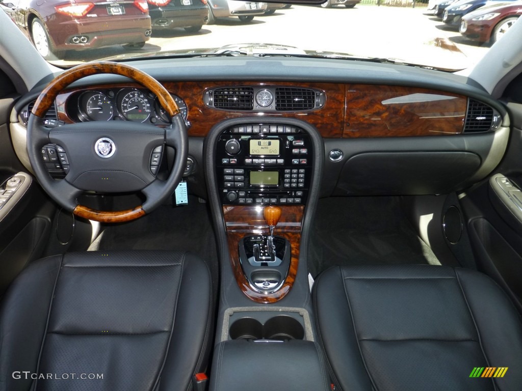 2008 Jaguar XJ XJ8 Charcoal Dashboard Photo #80955200
