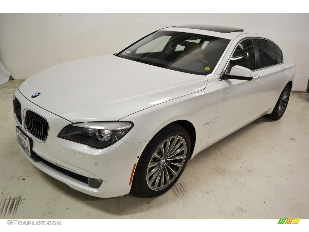 2011 7 Series 750Li Sedan - Mineral White Metallic / Saddle/Black Nappa Leather photo #5
