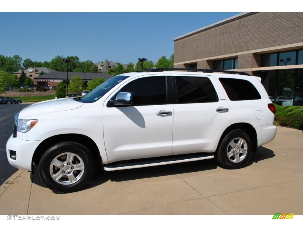 Super White 2008 Toyota Sequoia Limited 4WD Exterior Photo #80957173