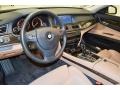 Saddle/Black Nappa Leather Prime Interior Photo for 2011 BMW 7 Series #80957224