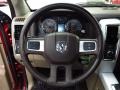 2009 Dodge Ram 1500 Light Pebble Beige/Bark Brown Interior Steering Wheel Photo