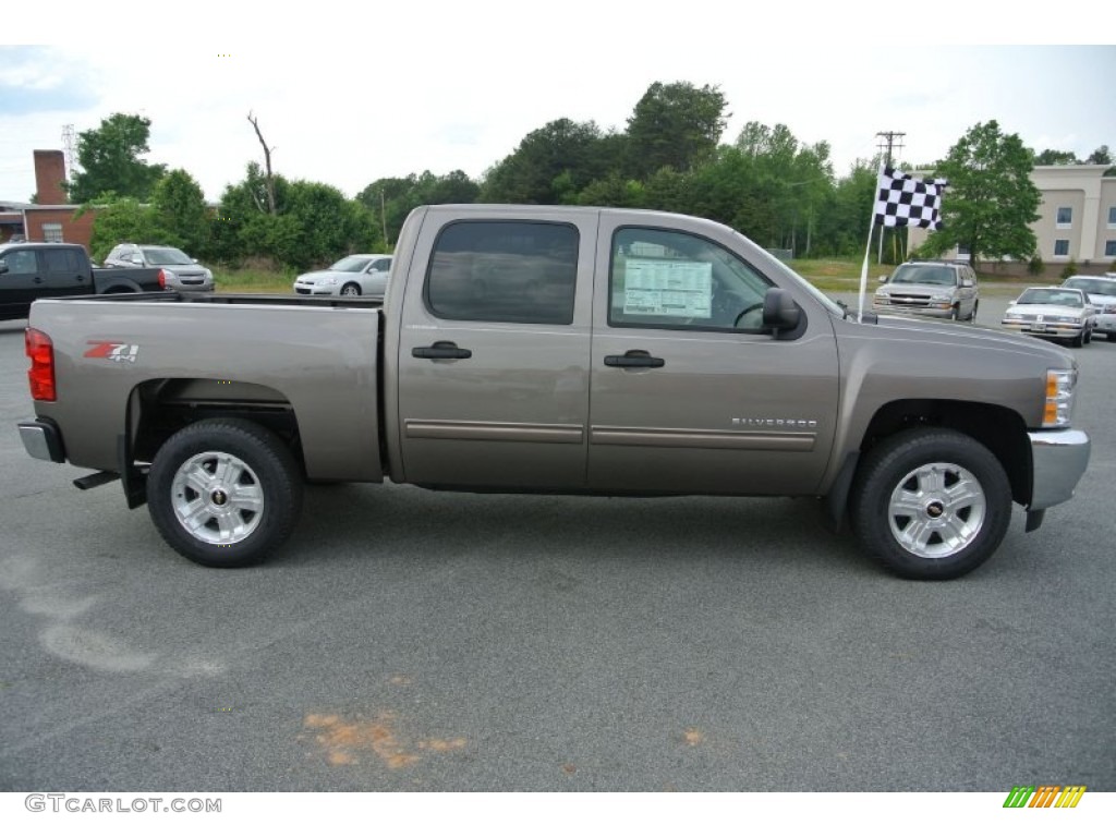 2013 Silverado 1500 LT Crew Cab 4x4 - Mocha Steel Metallic / Light Cashmere/Dark Cashmere photo #6