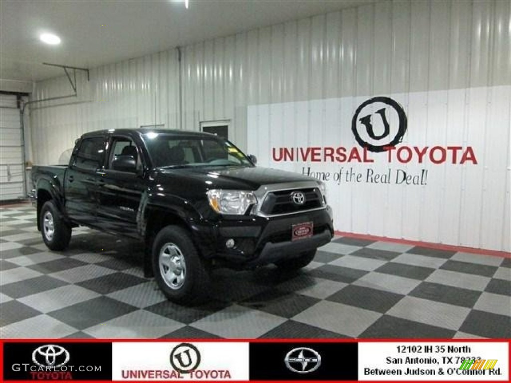 2013 Tacoma V6 SR5 Prerunner Double Cab - Black / Graphite photo #1