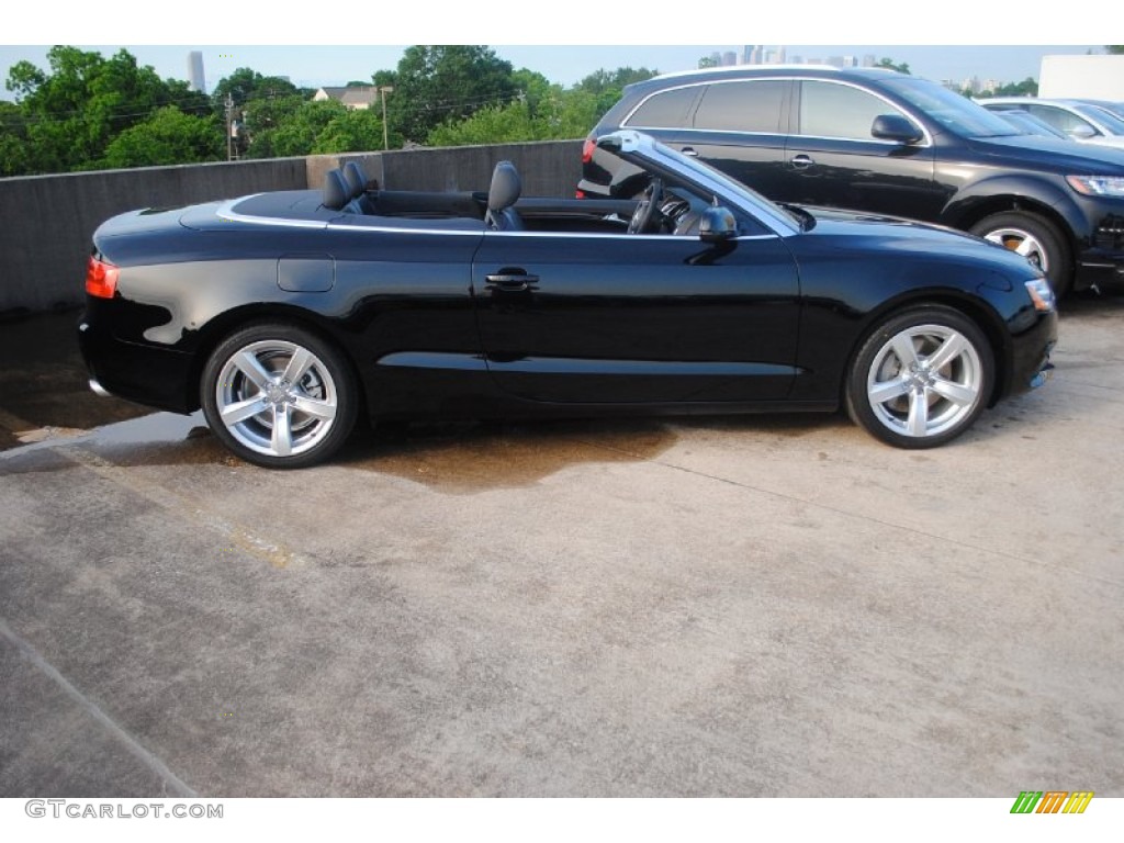 Brilliant Black 2013 Audi A5 2.0T quattro Cabriolet Exterior Photo #80958896