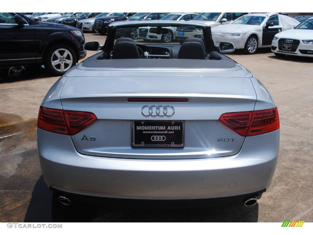2013 A5 2.0T Cabriolet - Ice Silver Metallic / Black photo #6