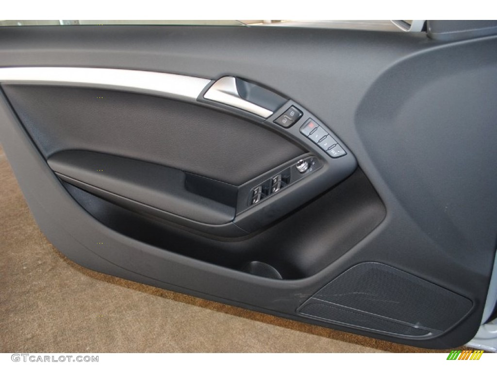 2013 Audi A5 2.0T Cabriolet Black Door Panel Photo #80959408