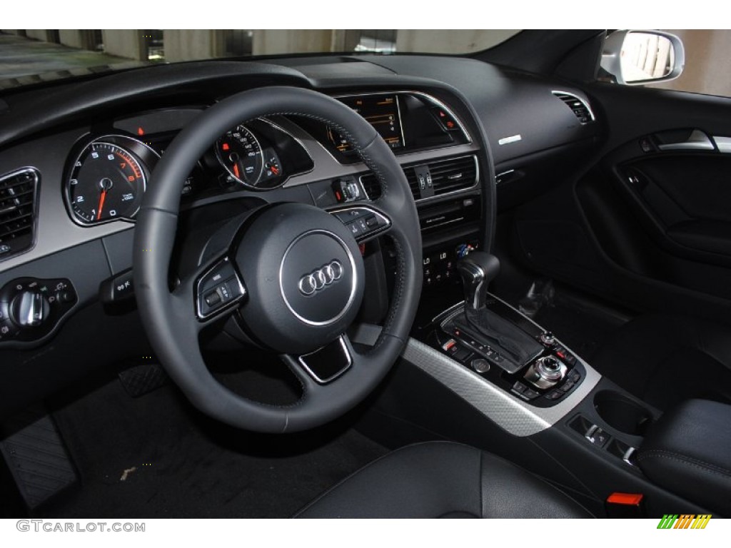 2013 Audi A5 2.0T Cabriolet Black Dashboard Photo #80959423