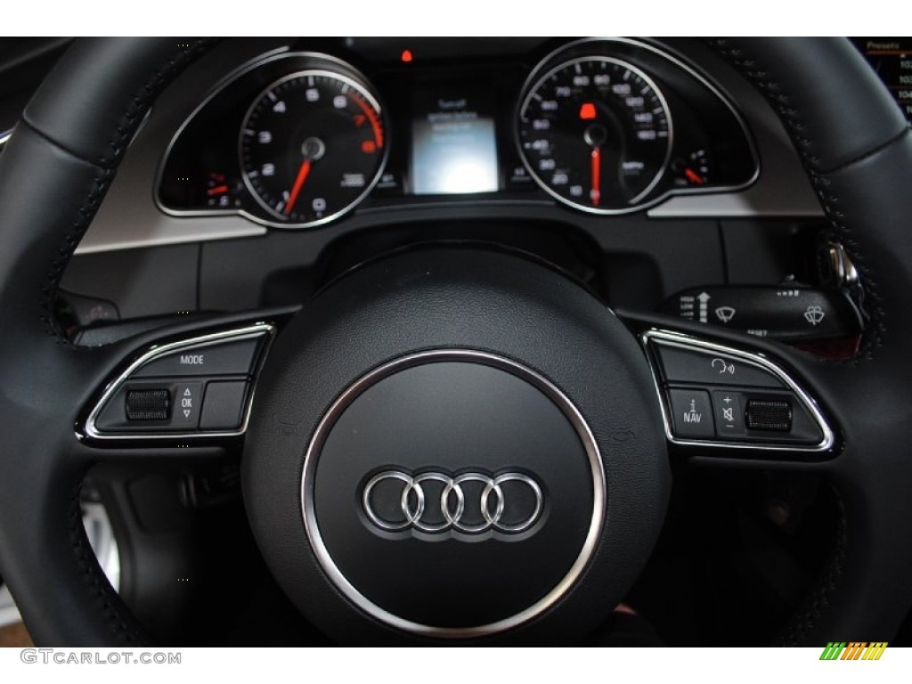 2013 A5 2.0T Cabriolet - Ice Silver Metallic / Black photo #15