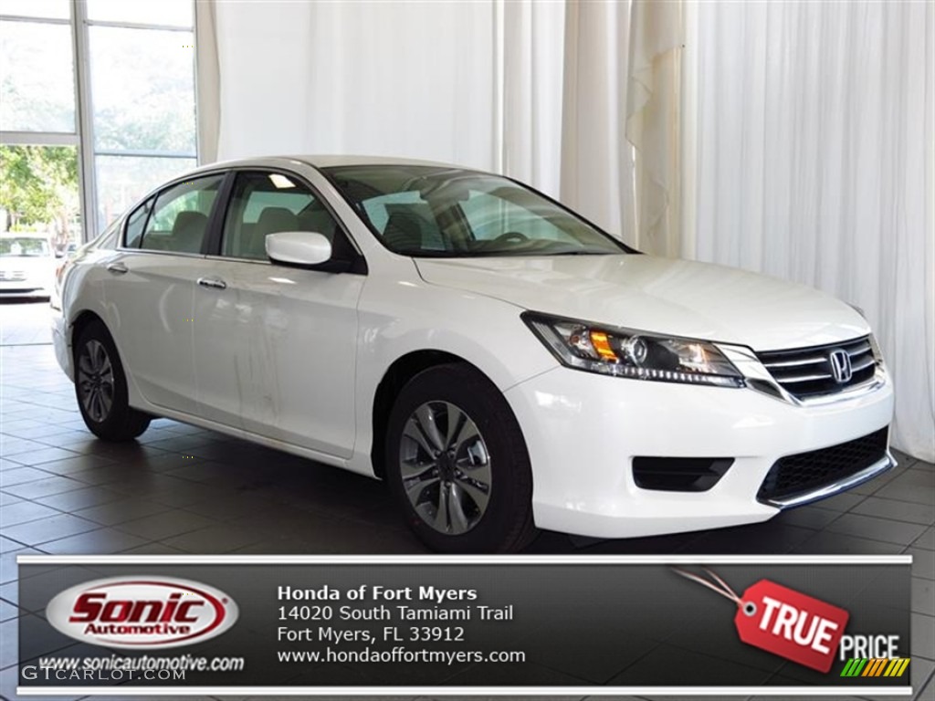 2013 Accord LX Sedan - White Orchid Pearl / Ivory photo #1