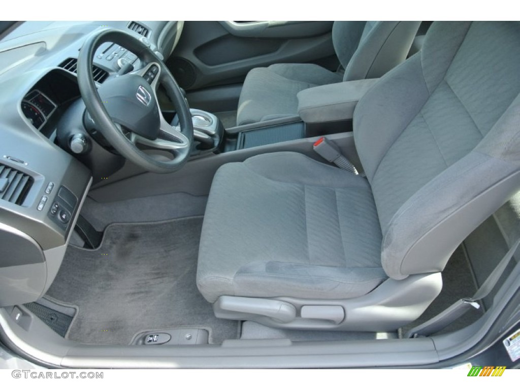 2011 Civic LX Coupe - Polished Metal Metallic / Gray photo #8