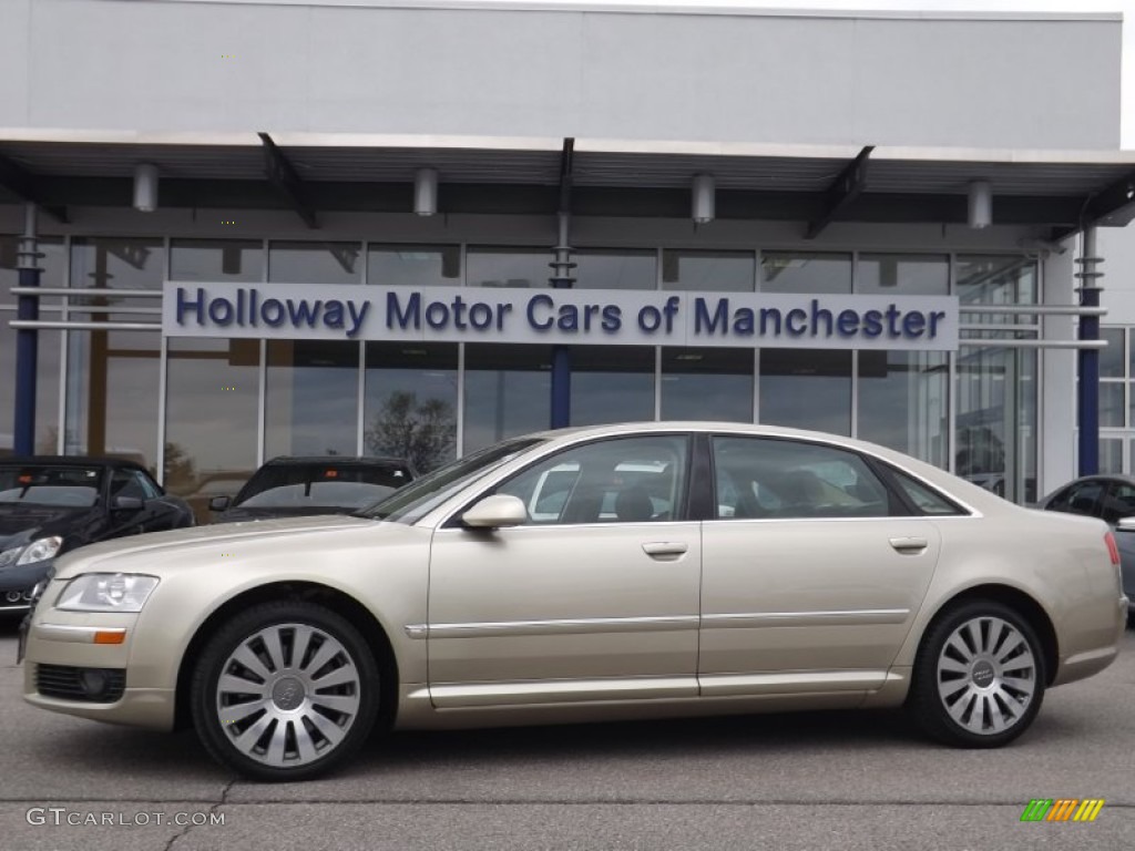 2006 A8 L 4.2 quattro - Platinum Beige Pearl Effect / Sand Beige/Cream Beige photo #1
